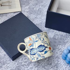 Mug en céramique écologique à l'odeur d'oignon bleu, personnalité créative, pour le bureau et la maison, tasse à lait pour le petit-déjeuner, tasse à thé de bureau - Product Image 3