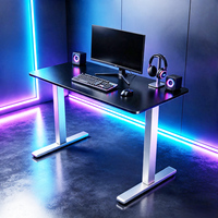 Fournisseur professionnel de mobilier commercial, bureau de jeu pour ordinateur, cadre de bureau électrique à hauteur réglable à 2 pieds avec moteur unique