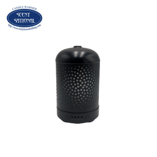 Hot Sale Portable Ultrasonic Oil Diffuser Black Ceramic with USB Power Source for Home Hotel and Indoor Use Made of Plastic