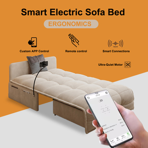 Sofá cama eléctrico inteligente de doble propósito, mayorista, función de Control remoto inalámbrico, sofá cama plegable adecuado para apartamento de estudio - Product Image 3