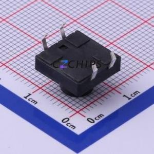 UK-B0224-G7.5-250 Tactile Switch Through hole-4P,12x12mm Switch Single Pole Single Throw Round Button 2.5N Through Hole - Product Image 2