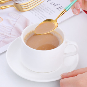 Đứng Bộ đồ ăn món quà cưới xương vàng thiết lập dao kéo thép không gỉ Flatware Set - Product Image 6