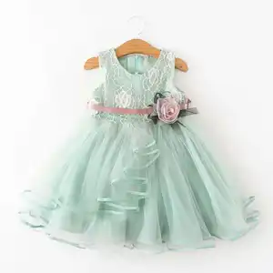 Sommer Blumen mädchen Festzug Party Formale Hochzeit Brautjungfer Prinzessin Kinder Braut Blumen mädchen Kleid