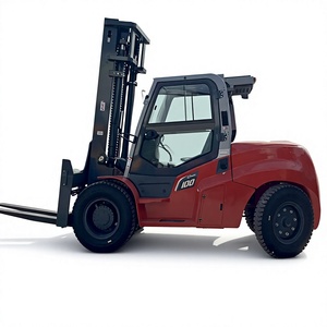 Chariot élévateur diesel contrepoids d'occasion 1000 kg avec poste de conduite, mât à deux étages et moteur Cummins pour manutention intérieure - Product Image 1