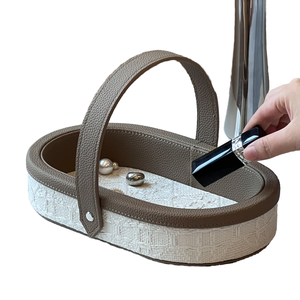 Nouveau Plateau de Service de Luxe en Marbre pour Gâteaux, Fruits et Bonbons, Idéal pour Cuisine Moderne, Salle de Bain et Rangement de Garde-robe, Personnalisable, Compatible Lave-Vaisselle - Product Image 1
