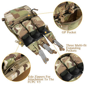 KRYDEX FCPCV5プレートキャリアタクティカルベストフルセットカマーバンドとKTARフロントフラップ & ジップオンバックパネルバンガー & FCPCV5キャリア - Product Image 3