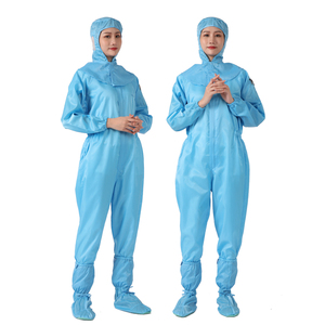 ब्लू डाकू के साथ Cleanroom विरोधी स्थैतिक Coverall कपड़े smocks <span class=keywords><strong>esd</strong></span> cleanroom <span class=keywords><strong>esd</strong></span> कपड़े - Product Image 6