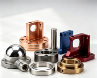 Usinage CNC sur mesure pour pièces en aluminium, cuivre, acier inoxydable, supports anodisés de précision, brides, articulations sphériques