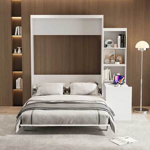 <span class=keywords><strong>Lit</strong></span> escamotable vertical moderne de taille Queen Size avec étagère de table un <span class=keywords><strong>lit</strong></span> mural indispensable <span class=keywords><strong>pour</strong></span> chambre à coucher conçu <span class=keywords><strong>pour</strong></span> l'utilisation de meubles de maison - Product Image 5
