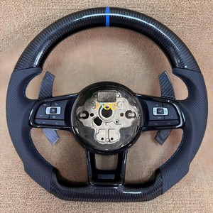 Volante Deportivo de Cuero con LED de 35 mm para Volkswagen <span class=keywords><strong>Polo</strong></span> GTI Scirocco Jetta Passat <span class=keywords><strong>TSI</strong></span> Golf 6 Mk4 Mk5 Mk7 Mk8 - Product Image 4