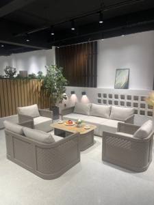 Luxury Modern Outdoor <b>Garden</b> <b>Set</b> - Weatherproof Pe Rattan Furniture for Patio & Balcony Weatherproof Pe Rattan and - Product Image 2