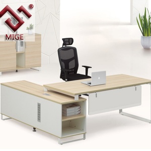 Teak Color L Shape Iso Standard <b>Office</b> <b>Table</b> Size - Product Image 1