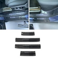 BYD Sealion 7 2024 Plaque de protection de seuil de porte en fibre de carbone ABS, protection de pare-chocs arrière, protection de seuil de coffre, accessoires anti-rayures