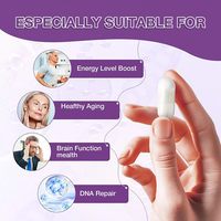 Vente en gros Superfood NAD Capsules avec nicotinamide riboside resvératrol, quercétine, bétaïne pour supplément antioxydant