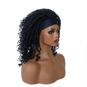 Parrucche con Fascia Intrecciata Passion Twist, Parrucche Sintetiche Resistenti al Calore, Ricci Afro per Donne di Colore - Product Image 3