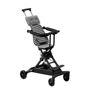 Electric scooter children's pushchair lightweight folding travel portable stroller can sit or lie down four-wheel <b>baby</b> carriage - Product Image 1