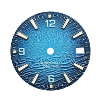 Cadran de plongée Océan Bleu Dégradé pour mouvement NH35, étanche 200m, index lumineux, personnalisable OEM