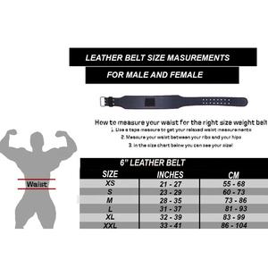 Ceinture d'haltérophilie en cuir véritable avec rembourrage en mousse pour le dos lombaire Ceinture réglable Ceinture d'haltérophilie en cuir personnalisée Ceinture de gymnastique - Product Image 6