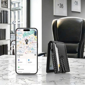 Boshiho RFID <b>Wallet</b> <b>Smart</b> Pop Money Clip Anti-theft Remote GPS Money Clip Pop up Tracker Microfiber Card Holder <b>Wallet</b> - Product Image 1