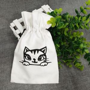 Pochette à bijoux en toile de coton à double aiguille recyclable avec options personnalisables pour le rangement des bijoux et des accessoires - Product Image 3