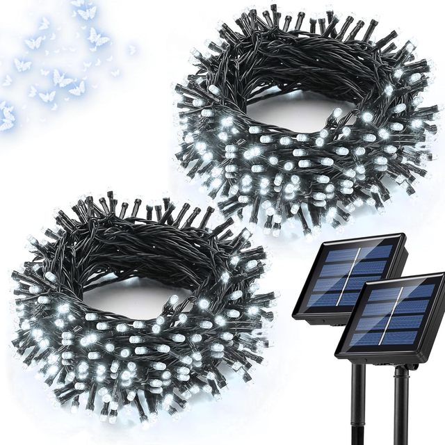 Waterproof Patio Garden Tree Party Yard Decoration Solar String Outdoor Solar Powered with 8 Modes Decorative Led Lights String