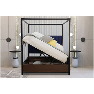 BELGRAVIA Contemporary Metal Postal Ottoman <b>Bed</b> <b>Frame</b> Single King <b>Queen</b> <b>Sizes</b> Home Use Underbed Storage Steel Bedroom Modern - Product Image 5