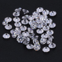 Hanyu En Gros Zircone Cubique Mêlée 3A 4A 5A Taille Ronde Brillant CZ Pierre Gemme Zircon Blanc Zircone Cubique