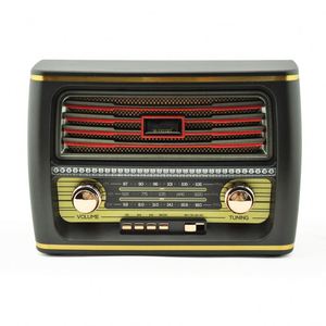 <span class=keywords><strong>M</strong></span>-1921BT Meier vieux rétro Am Fm Sw Radio Type Punk en forme de télévision multifonctionnel émotionnel barre de son en bois haut-parleur Audio en bois massif - Product Image 1