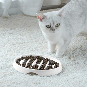 Vente chaude Premium Mangeoires automatiques Bol pour chien Mangeoire lente Puzzle Bol ovale Capacité 200ml pour chats Eau fabriquée à partir de mélamine - Product Image 3