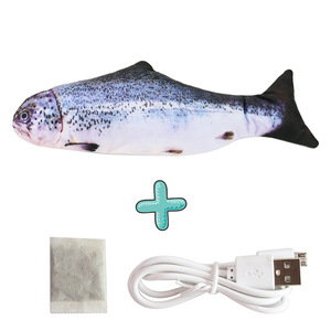 Simulación de juguete eléctrico para gatos y peces de cola que se mueve, juguete interactivo de hierba gatera para mascotas - Product Image 6