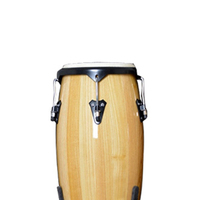 Natural Wood Conga Drum with Stand, Professional Latin Percussion for Live Performance & Band Practice