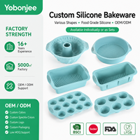 Moules à gâteau en silicone de qualité alimentaire personnalisés, 6 pièces, moules à pâtisserie OEM ODM pour muffins, pain, cupcakes, compatibles four et lave-vaisselle