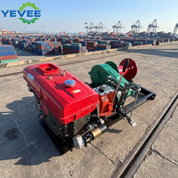 Treuil forestier diesel pour grues automobiles et bateaux, avec câble en acier, double, portable, pour l'exploitation forestière, entraînement direct par arbre, capacité de levage, hauteur maximale 200m