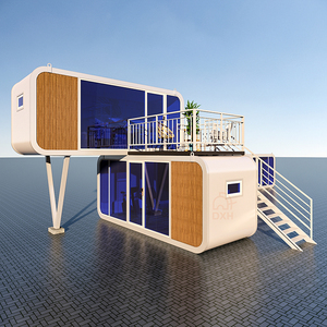 Design personalizado camada dupla única câmara conjunto recipiente casa pré-fabricada apple house importação kit casa pré-fabricada da china - Product Image 1