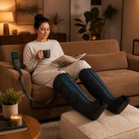 Bottes de compression pour la récupération des jambes, masseur de jambes à compression d'air de qualité médicale pour tissus profonds, modèle 2026
