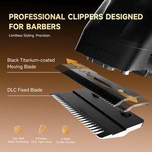 Cortadora <span class=keywords><strong>de</strong></span> Pelo Eléctrica con Motor sin Escobillas, Máquina <span class=keywords><strong>de</strong></span> <span class=keywords><strong>Cortar</strong></span> <span class=keywords><strong>Cabello</strong></span> con Carga USB, Recortadora Inalámbrica Profesional para Hombres - Product Image 3