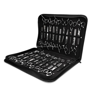 Estuche Exhibidor y Organizador de Tijeras de Peluquería para 24 Piezas, de Cuero Sintético PU con Logotipo Personalizable - Product Image 3