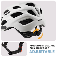 Casque de VTT pour adulte confortable et dernier cri avec matériau respirant en PC et EPS, sport avec visière amovible pour la conduite