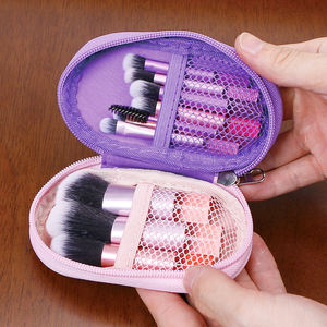 Set de Brochas de Maquillaje de Viaje con Brocha <span class=keywords><strong>Kabuki</strong></span> Sintética Premium para Polvo, Base, Corrector y Labios, Kit de Brochas Angulares para Viaje - Product Image 6