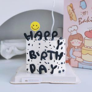 ของตกแต่งเค้กวันเกิดรูปน้ำผึ้งและน้ำตาล ตัวอักษรอะคริลิค Happy Birthday สำหรับตกแต่งงานปาร์ตี้ - Product Image 1