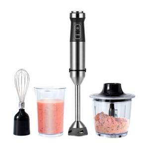Ensemble de <span class=keywords><strong>mixeur</strong></span> plongeant 5 en 1 de 1100 W avec hachoir, fouet, mousseur à lait, <span class=keywords><strong>mixeur</strong></span> à bâton pour la nourriture pour bébé, les soupes et les smoothies - Product Image 3