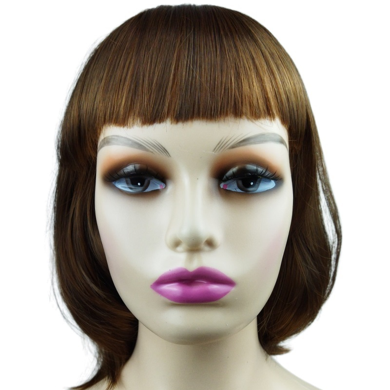 Оптовая продажа, новый цвет, высококачественные синтетические парики, комфортные челки, прямые волосы