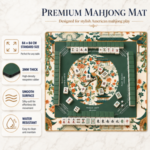 Moderne luxe waterdichte antislip op maat gemaakte Amerikaanse Mahjong mat stille poker speelmat opvouwbaar milieuvriendelijk draagbaar uniek - Product Image 6