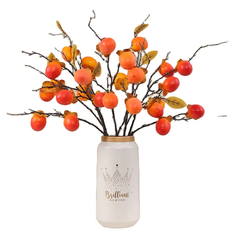 Artificial persimmon branches and fruits retro home furnishings hotel restaurant decoration flower arrangements