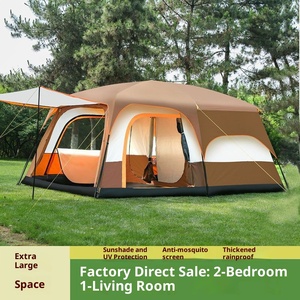Chất lượng cao tùy chỉnh Oxford vải hai lớp lớn gấp di động không thấm nước gia đình cắm trại lều - Product Image 2