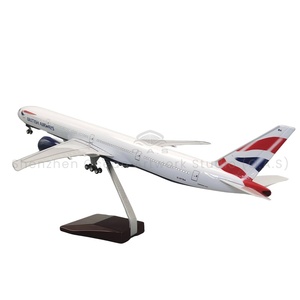 Vliegtuigvliegtuigmodel Cadeau 1: Modelvliegtuigen Op Schaal Van 157 777 Britse Luchtwegen 47Cm Boeing Modelvliegtuigen - Product Image 1