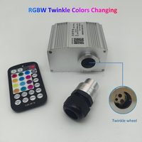 Kit de plafonnier étoilé QIYOU Twinkle pour voiture, éclairage LED à fibres optiques avec boîtier argenté, télécommande/application, OEM ODM