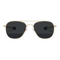 Lunettes de soleil unisexes haut de gamme à double pont, design personnalisé, protection UV400, monture métallique