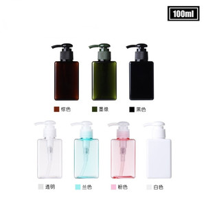 100ml - 650ml Flat Square Shape Cosmetic Lotion <strong>Pump</strong> <strong>Shampoo</strong> <strong>Bottle</strong> White Black Amber Pink PETG Plastic <strong>Bottle</strong> With <strong>Pump</strong> - Product Image 3