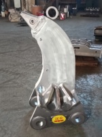 Ripper à dent unique SLN pour excavatrice, attache motorisée robuste pour excavatrices de 5 à 6 tonnes, idéal pour sols durs, terres congelées et terrains montagneux